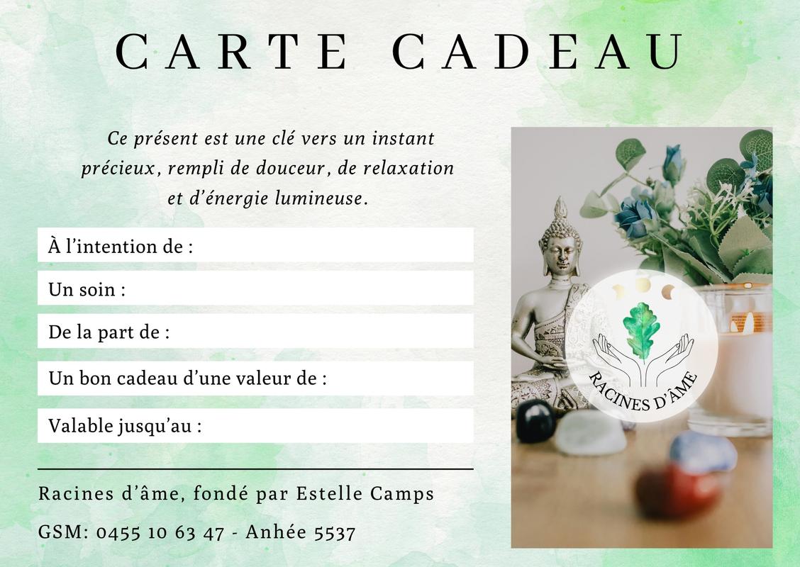 Carte cadeau Racines d'âme